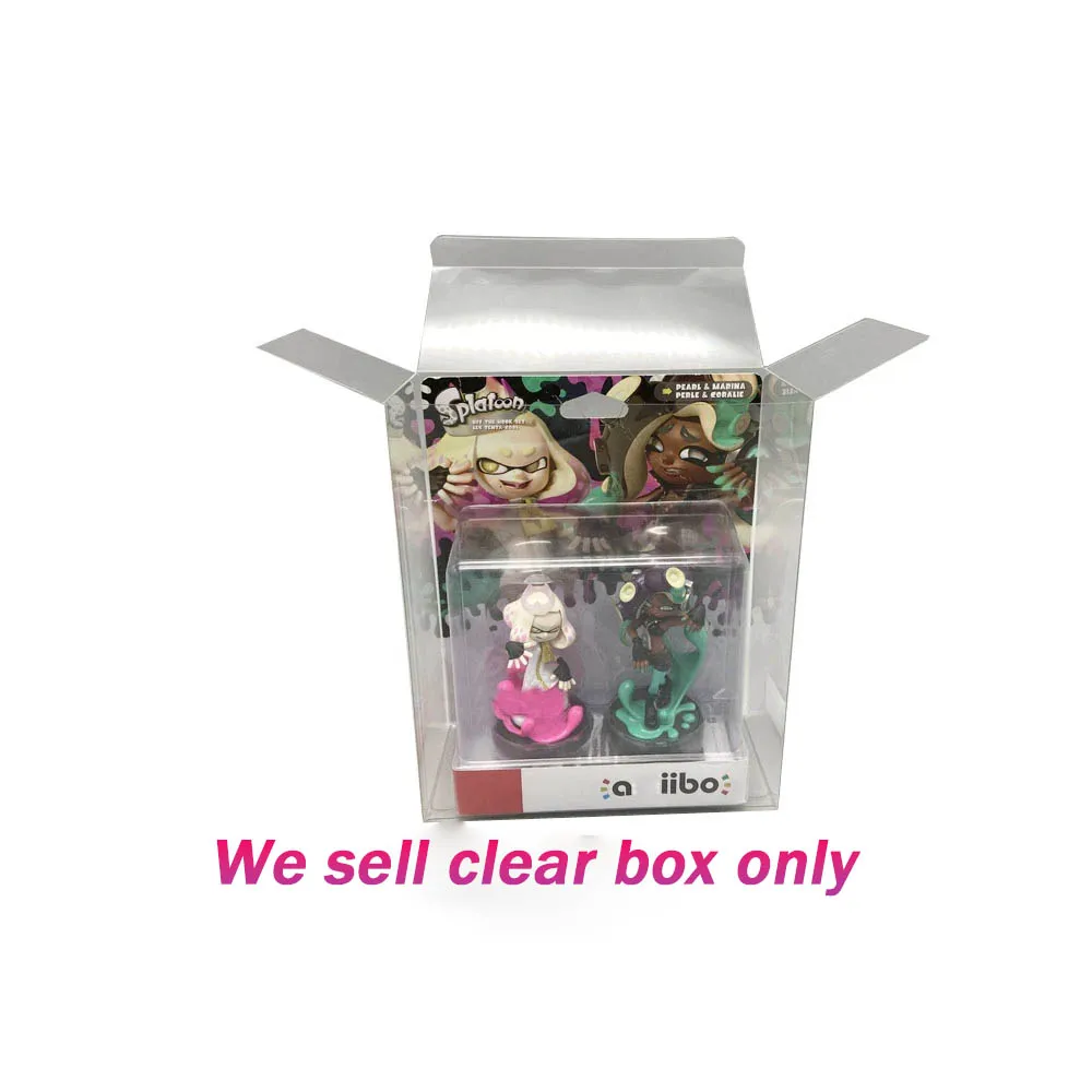 Amiibo Splatoon 2ฝาครอบป้องกัน PET โปร่งใสสำหรับสวิชต์เกมรุ่นพิเศษมีจำนวนจำกัด