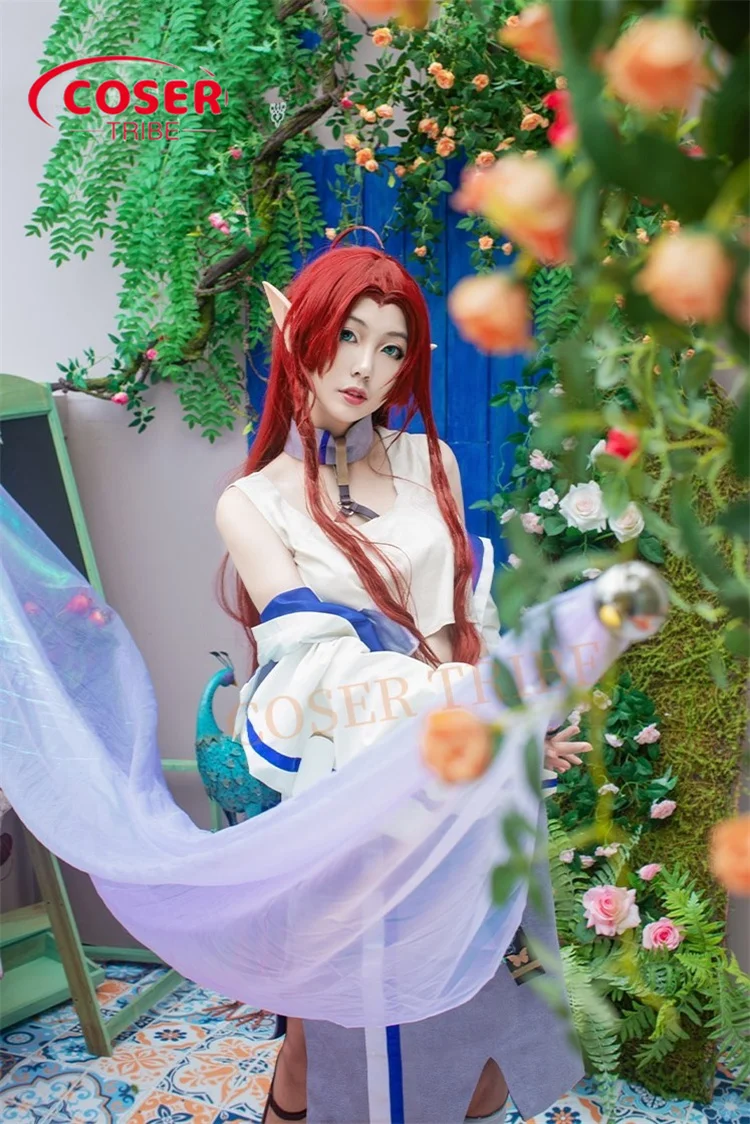 Coser tribe-アニメゲームの騎士myrtleフラッグアップルコスチューム、ハロウィーンのカーニバル、完全なセット、ロールプレイ