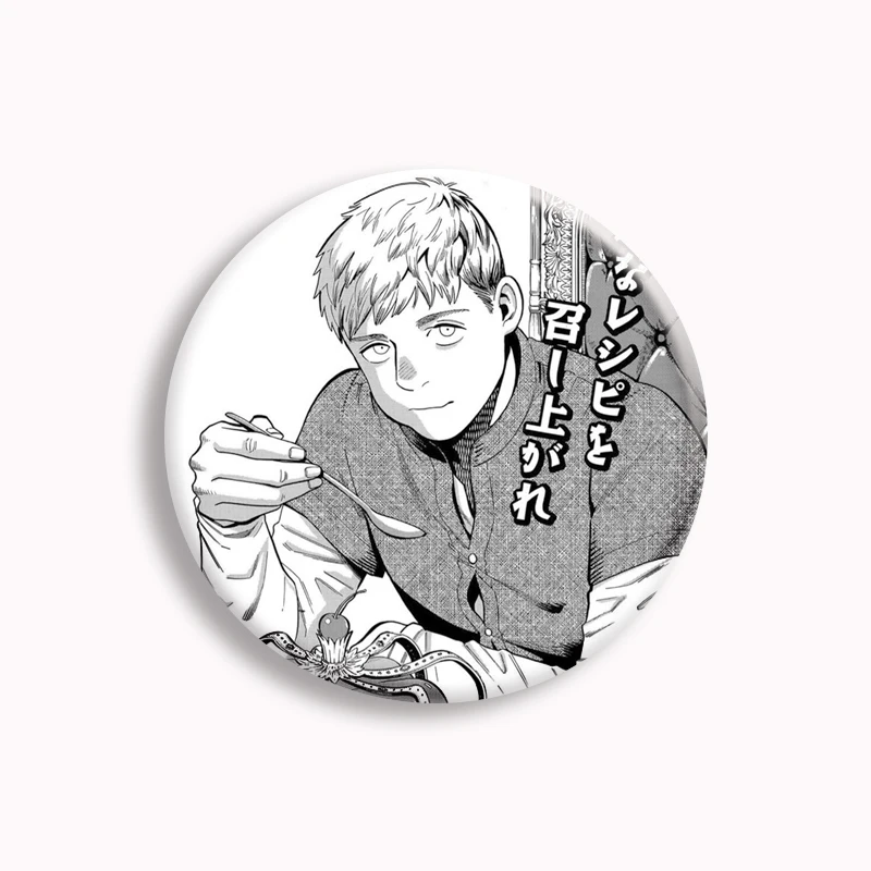 Anime Dungeon Meshi Delicious in Dungeon Button Pin Thorden Laios Senshi Donato Marcille Tims Izutsumi Brooch Badge Bag Decor