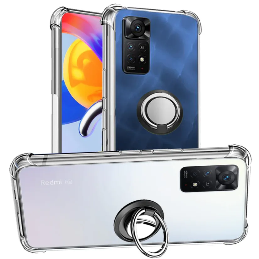 чехол редми нот 11 про,Case Redmi Note 11 Pro 5G, силиконовые чехлы для Xiaomi Redmi Note11 Pro Ring Case Прозрачный противоударный чехол Redmi Note 12 Pro Plus 11S чехлы редми нот11 ноут 12 про