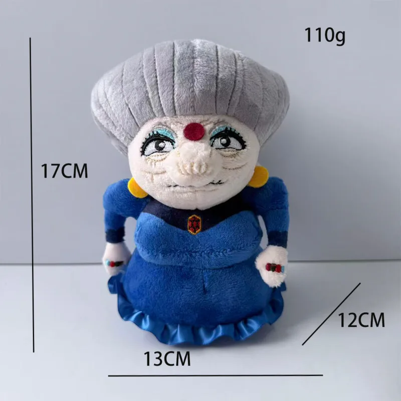 Spirited Away Yubaba Plush Toy 17cm Soft PP Cotton Stuffed Doll Cartoon Old Witch Figure Plushie Home Decoration For Fans Gift view 6