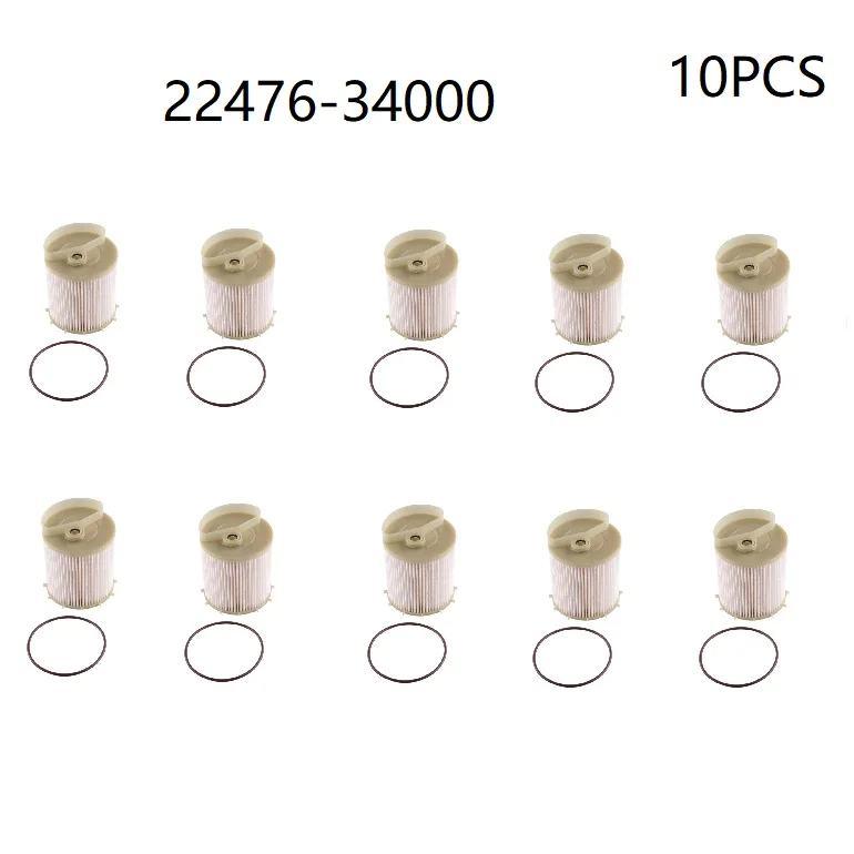 

10PCS Fuel Filter Element KIT for Ssangyong Diesel Car Korando C/Sports/Turismo Rexton OEM 2247634000 6711840125