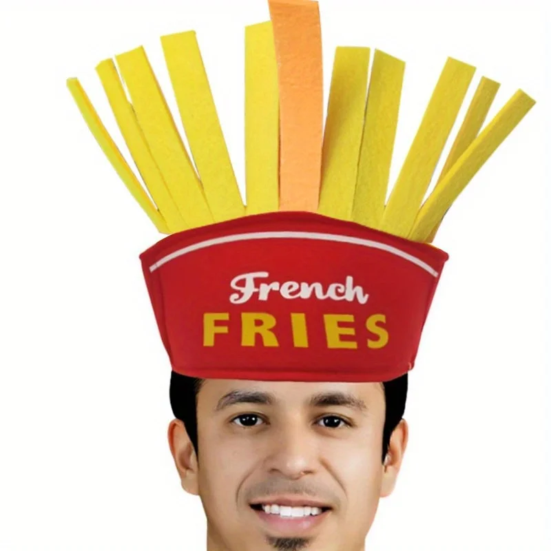ハンバーガー フライドポテト 帽子 サンドイッチ 食品 ヘッドバンド 装飾 感謝祭 パーティー パフォーマンス 面白い小道具