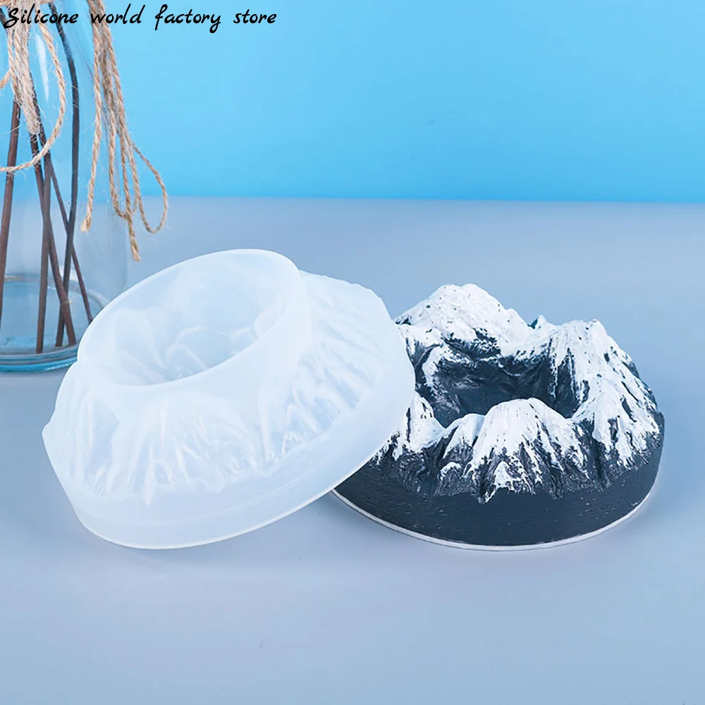 Silicone world Snowberg Silicone Molds DIY Epoxy Resin Ashtray Snow Mountain Tabletop Decoration Handmade Artcraft Jewelry Tools