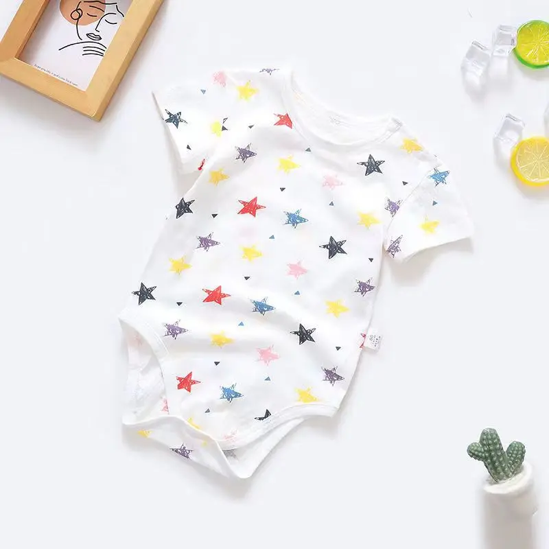 Estate neonata pagliaccetto tuta neonato ragazzo pigiameria tuta da arrampicata tuta di cotone bambino abbigliamento per bambini A1038