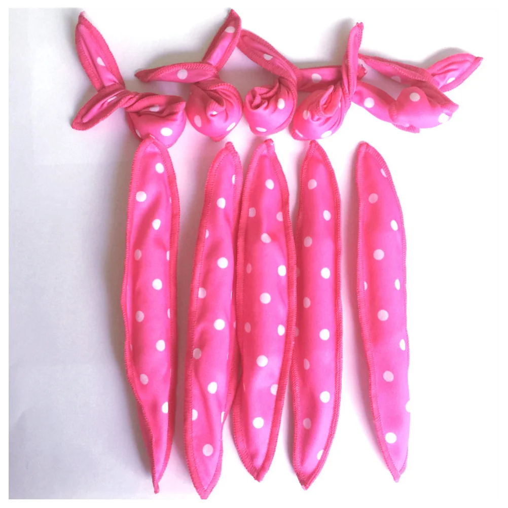 30 قطعة من بكرات الشعر على شكل أذن أرنب للنساء، مجموعة تصفيف بديلة لتجعيد الشعر الطبيعي المموج في صالونات التجميل المنزلية