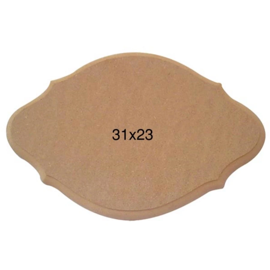 PA236 Big-Eared Oval Board, Can Be Painted Mdf Board