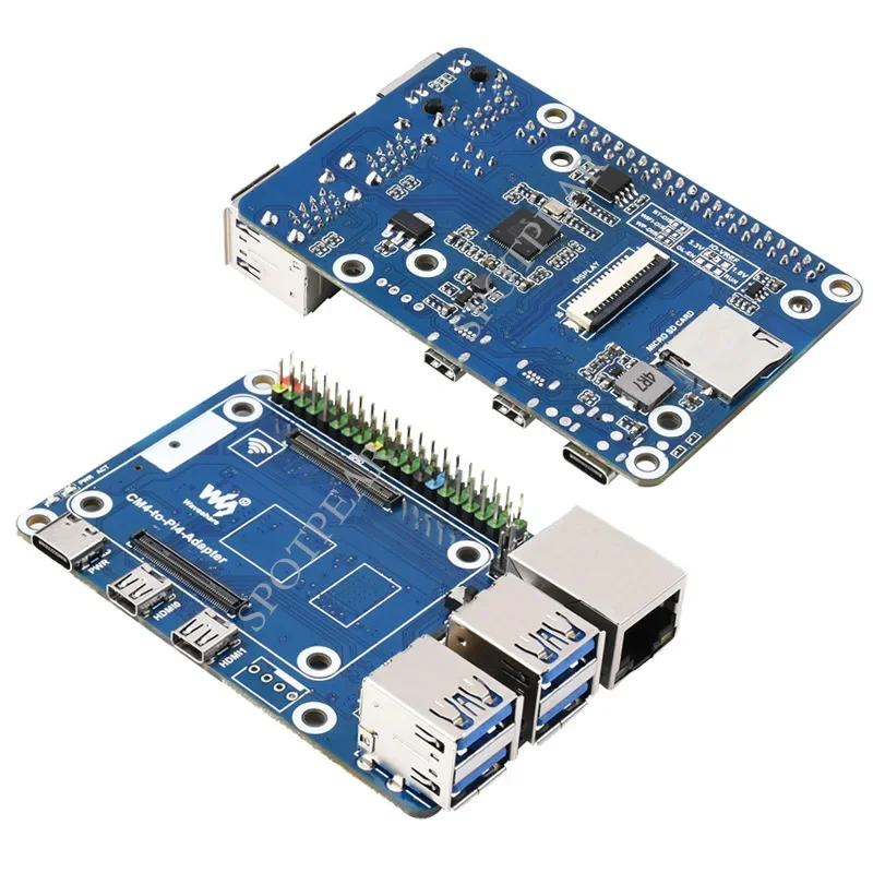 Raspberry Pi Compute Module 4 IO Board, Adaptador de Expansão, Compatível com Raspberry Pi 4B Tamanho, CM4 para Pi4