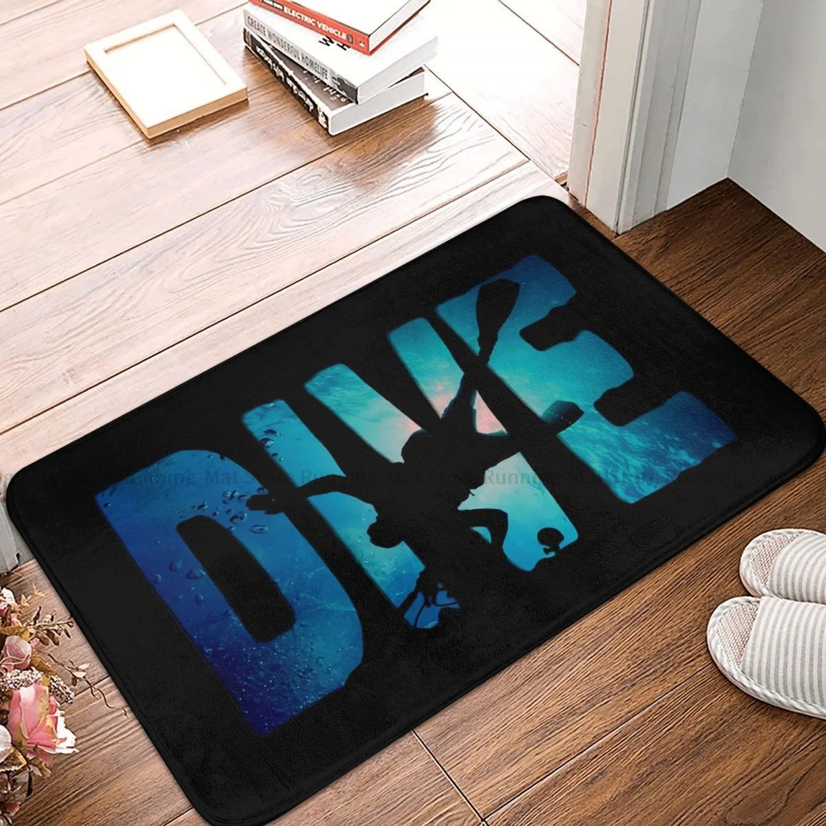 Dive Scuba Diving Non-slip Doormat Diver In The Deep Water Living Room Bedroom Mat Outdoor Carpet Home Modern Decor