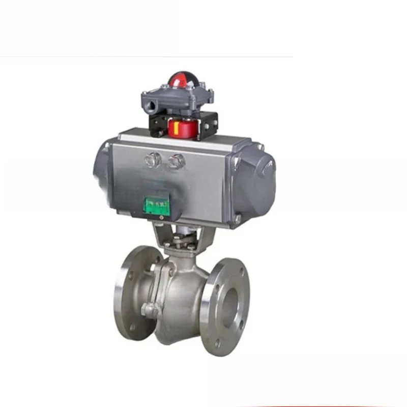 Atmospheric pressure floating pneumatic switch valve, boiler carbon steel two-way industrial shut-off valve O-ball valve