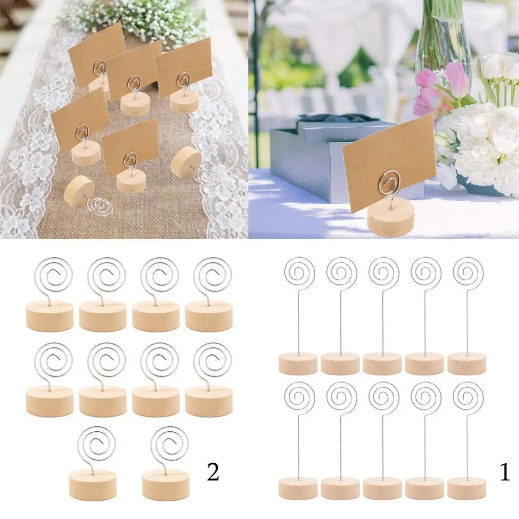 10Pcs Wire Shape Holders Table Number Holders Table Pictures Stand for s Wedding Party Office Desk Name Memo Clips