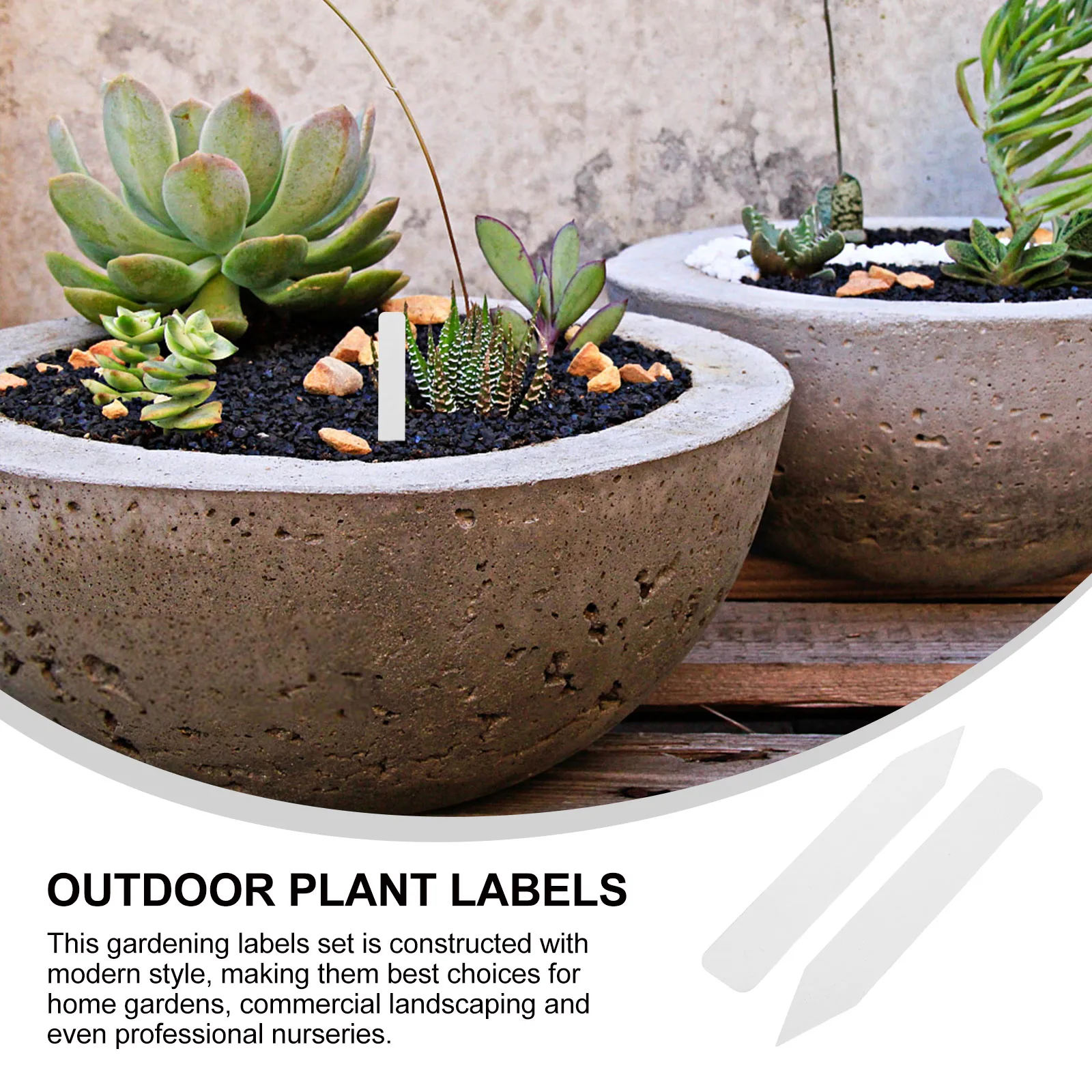 

100Pcs Waterproof Plant Labels Durable Weatherproof Garden Markers for Indoor Outdoor Use Plant Nursery Signage