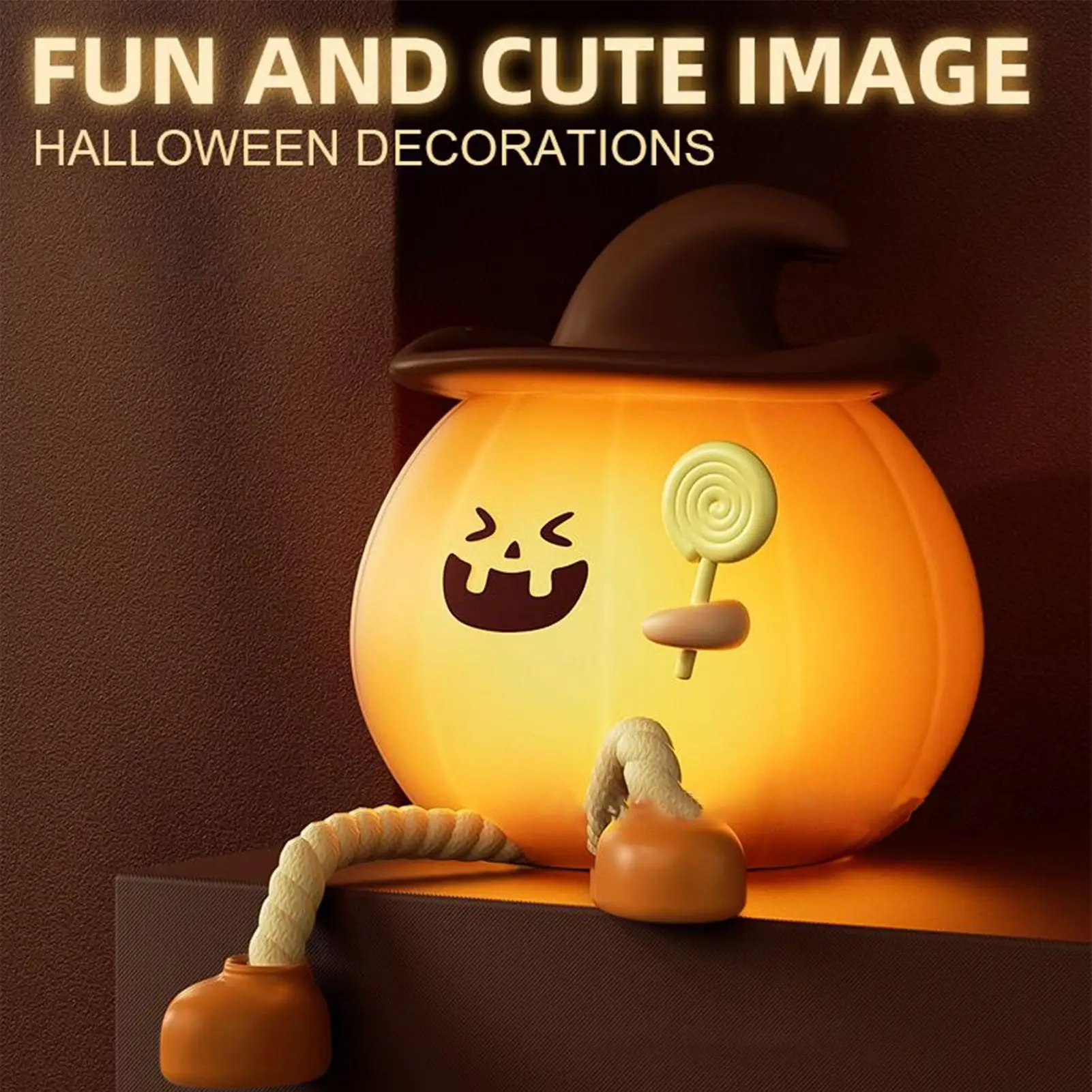 1 stks Halloween Led Nachtlampje Siliconen Tafellamp Pompoen Leuke Cartoon Kid Verjaardagscadeautjes Kinderkamer Slaapkamer Nachtlampje