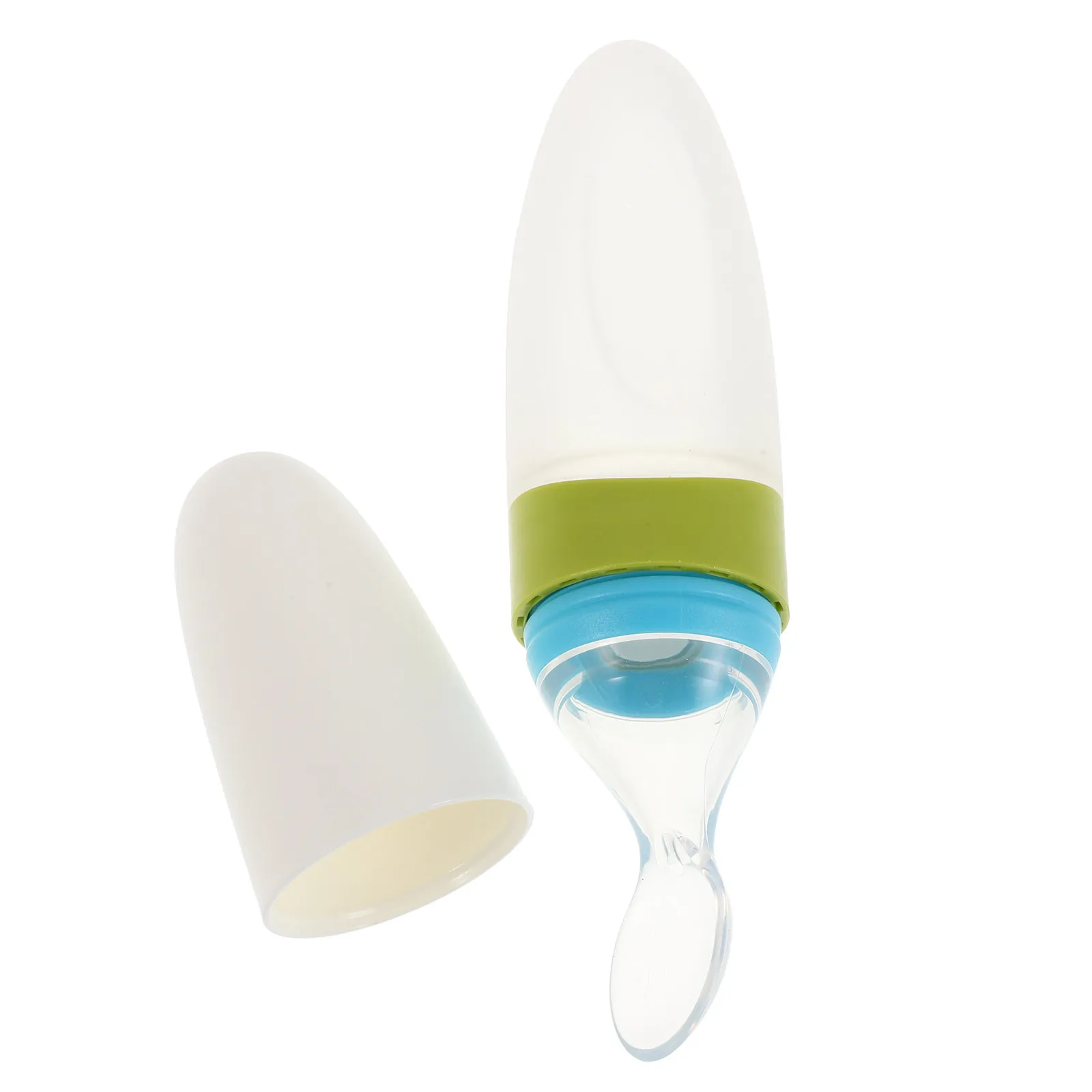 

Silicone Baby Food Dispensing Spoon Feeder Soft Tip Infant Squeeze Spoon for Oatmeal Cereal Puree Weaning Toddler Feeding