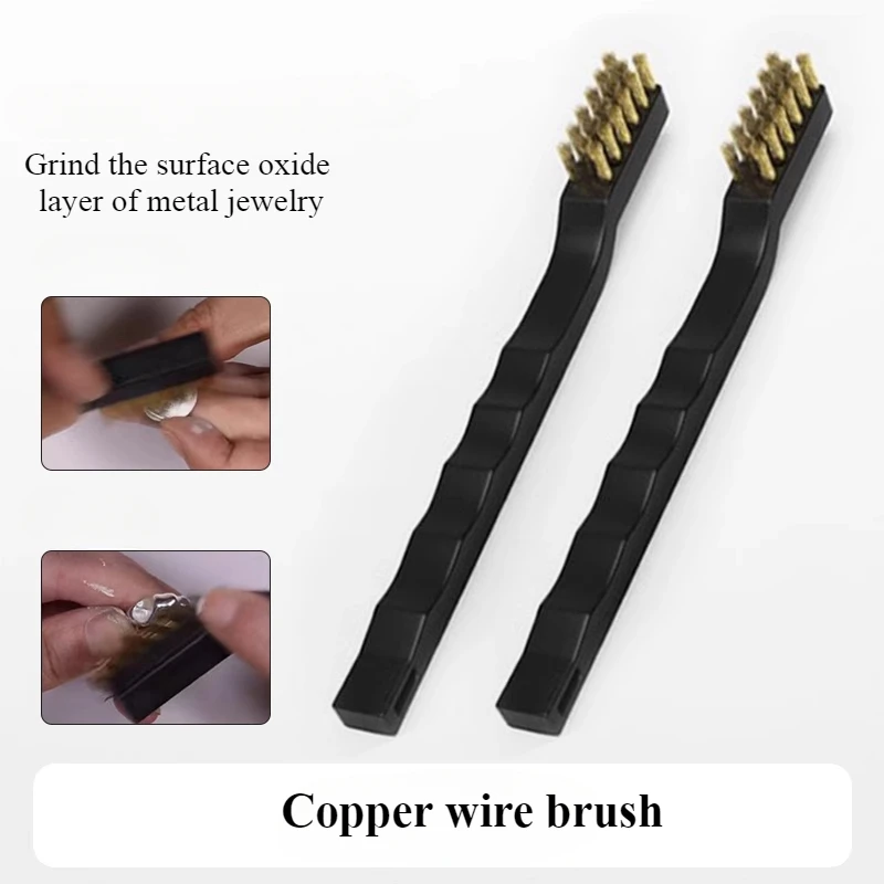 Silver Jewelry Polished Copper Wire Brush Clay DIY Ring Silver Jewelry Polishing and Removing Surface Oxide Layer Craft Tools - Image 2