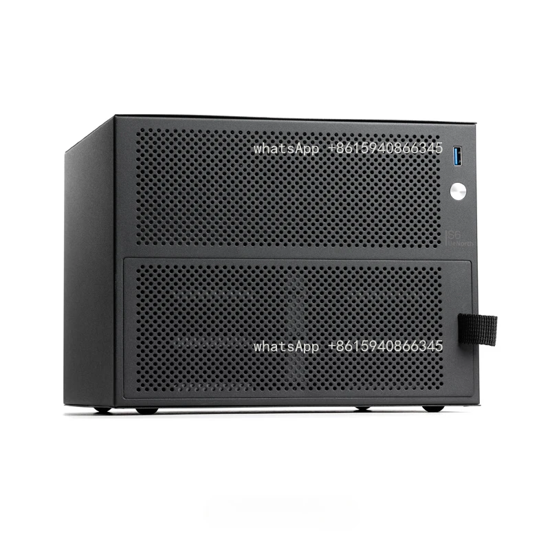 Six-bay NAS Chassis Supports ITX Motherboard, FLEX Small 1U Power Supply, Radiator Height Limit 70mm, DIY Desktop Storage Server