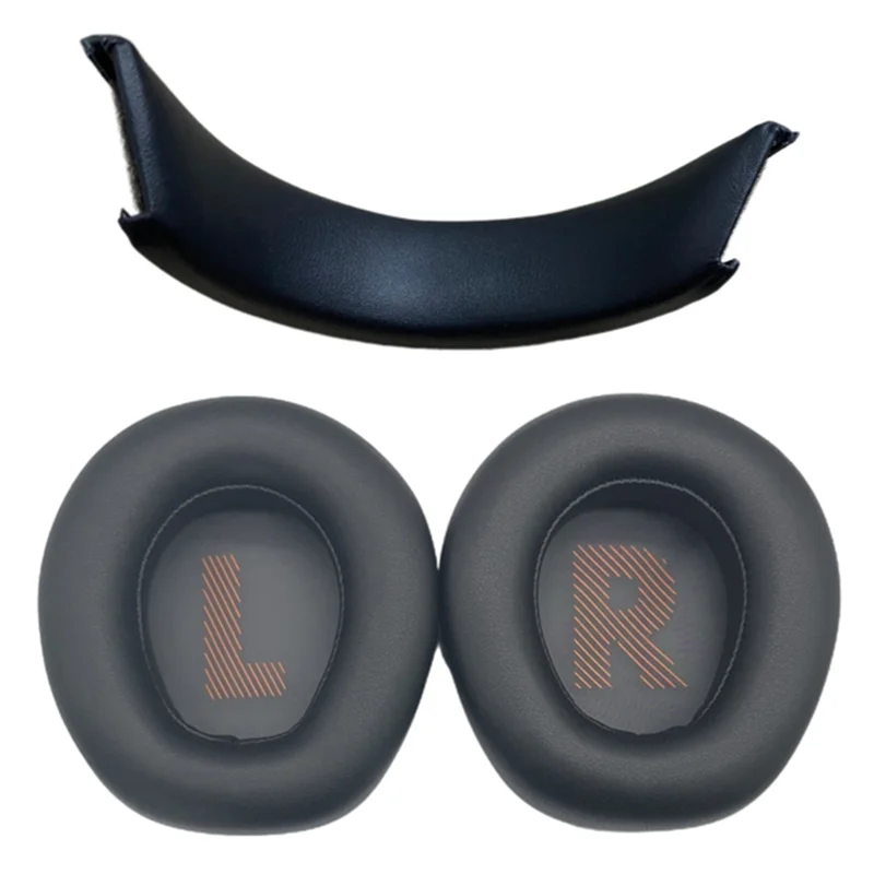 2 Pieces Earpads Ear Cushion Sponge Earmuffs Headband Replacement For JBL Quantum 600 800 Q600 Q800 Headphone Repair Accessory