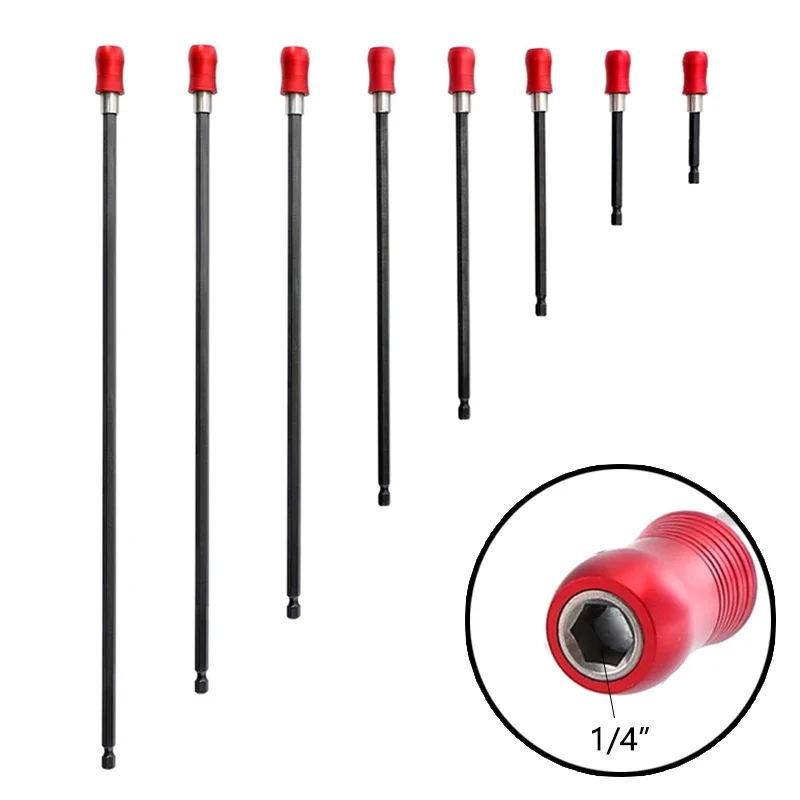Suporte de Broca Magnética Hex Liberação Rápida Chave de Fenda Titular Haste de Extensão Acessórios de Broca Elétrica Peças 60400 mm