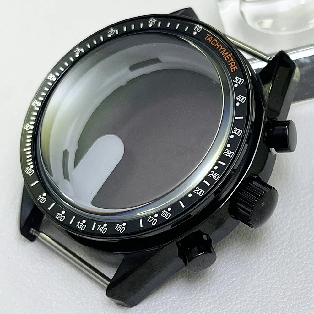 The 39.7MM Black Case Watch Accessory Is Suitable for the VK63 Multi-Functional Quartz Movement with a Dial Diameter of 32.5MM