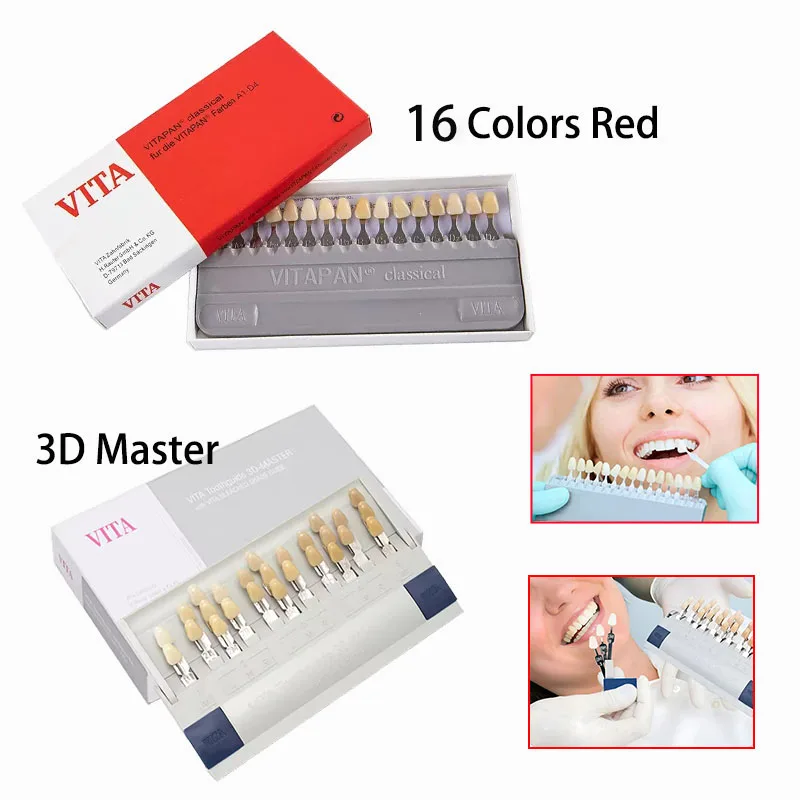 

Vita Dental Shade Guide Classical 16 Color Vita 3D Master Dental Lab Bleach Shade Guide 29 Color Tooth Model Colorimetric Plate