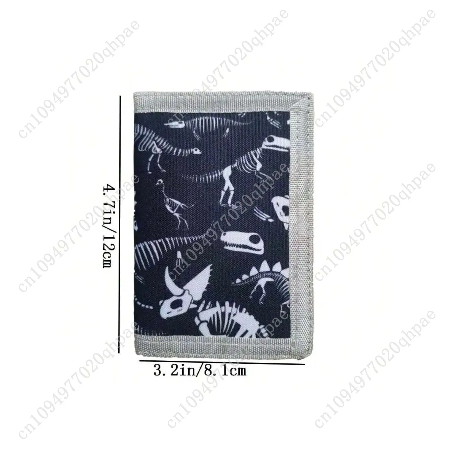 Kid Wallets for Girls Boys Skull Dinosaur Ages Trifold Wallets with Sticker and Zipper Pocket for Teens Birthday Christmas Gift