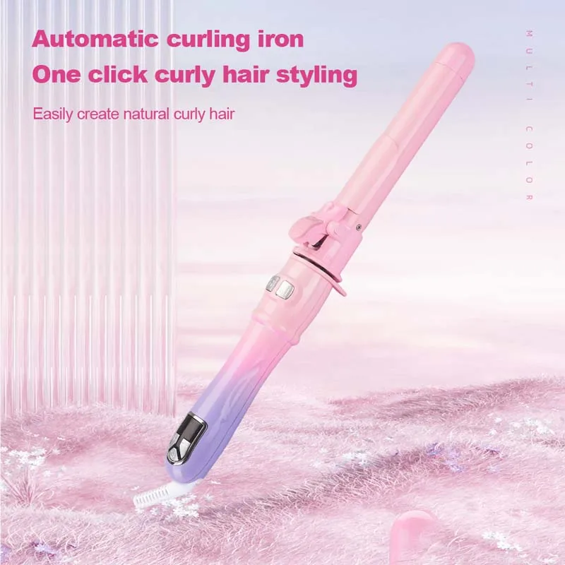 Professional Auto Rotating Hair Curler LCD Display Ceramic Fast Heating Wave Curling Iron Hair Styling Wand For Women