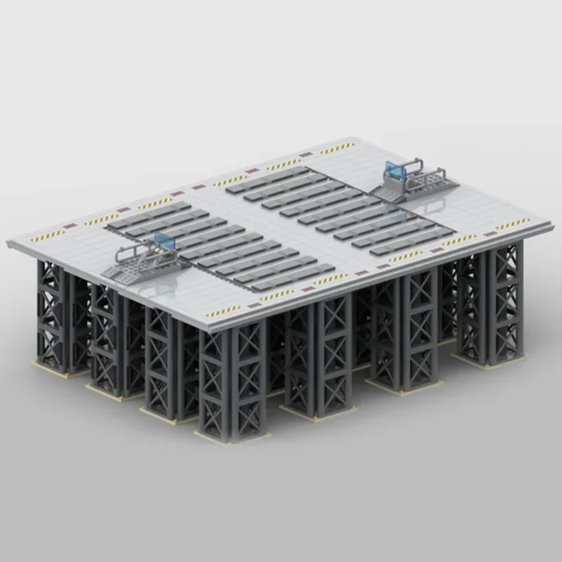 Moc Bouwstenen Beroemde Ster Film Model Landing Platform Technologie Modulaire Blokken Cadeau Speelgoed DIY Sets Montage Kerstmis