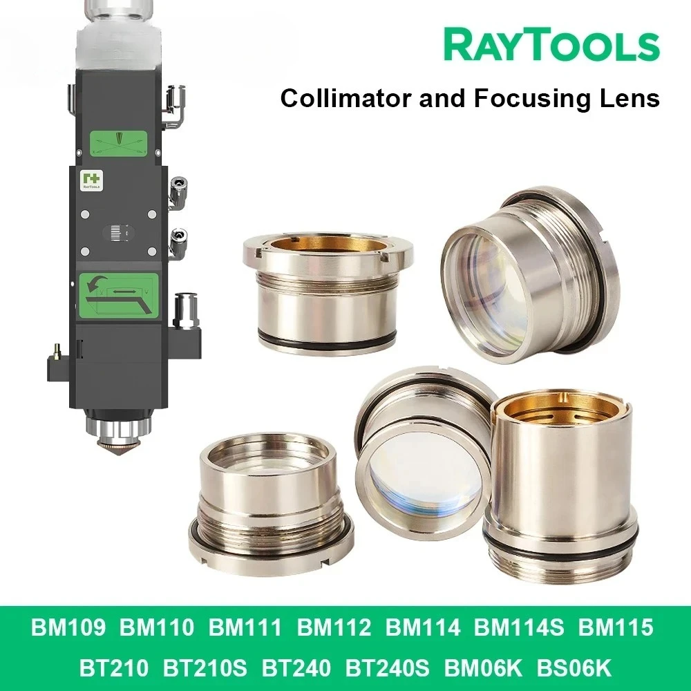 

Raytools Focus Lens and Collimator with Holder D28 D30 D37 F100 F125 F150 F200 for BM110 BM111 BT240 BT210 Laser Cutting Head