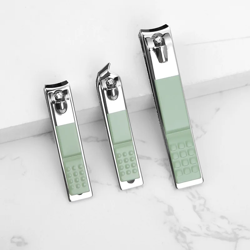 16-Piece Set Nail Clippers Green Tea Foldable Bag Nail Scissors Manicure Eyebrow Trimming Tool Set Nail Care Kit