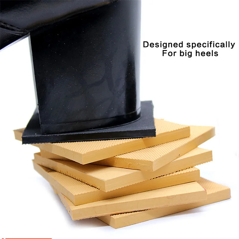 1 زوج DIY المطاط وحيد إصلاح الأحذية الإطارات الحبوب موجة نمط ل عالية الكعب إصلاح أحذية عامل تسولي عصا على باطن منصات كعب