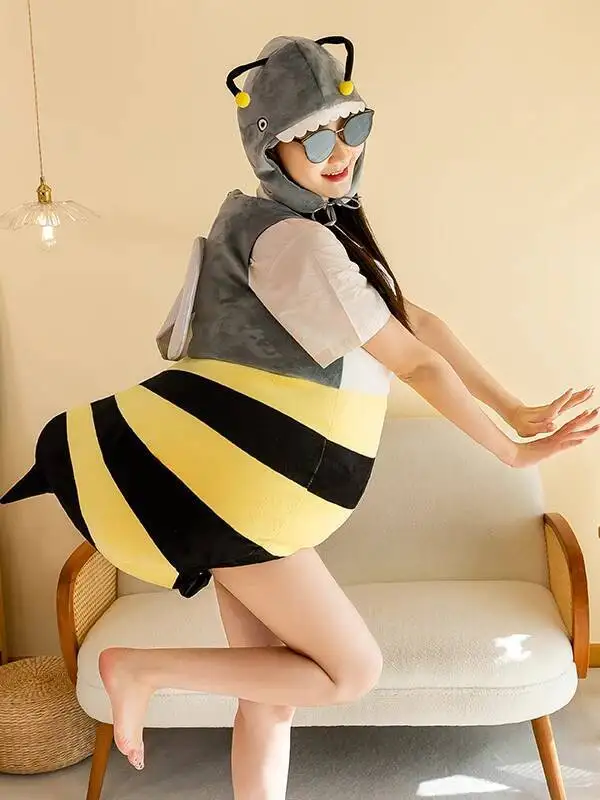 

Новый карнавал Fiesta, Хэллоуин, косплей, акула, пчела, кукольная одежда, кукольный костюм, плюшевая игрушка, костюм для выступлений, милый костюм для взрослых и детей