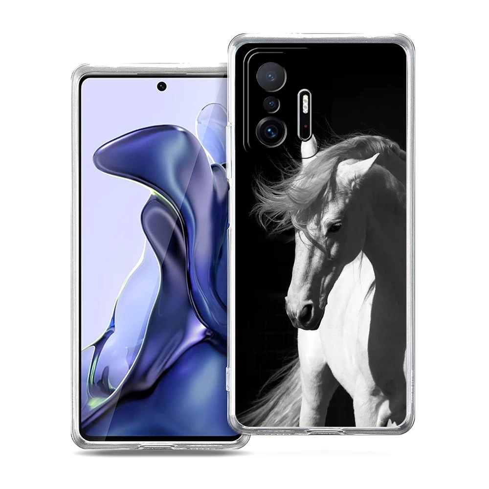 Horse Animal Soft Transparent Phone Case For Xiaomi Mi Poco X3 X4 NFC F3 M3 M4 12 11 Ultra 11T 11X Pro Lite 5G Shell Fundas Bag