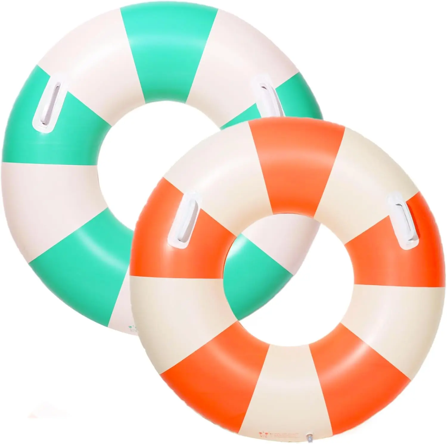 2PCS Large Swimming Pool Tubes Inflatable Pool Floats for Adult Swim Ring Floaties Inflatable Swimming Pool Raft Summer Beach Lo