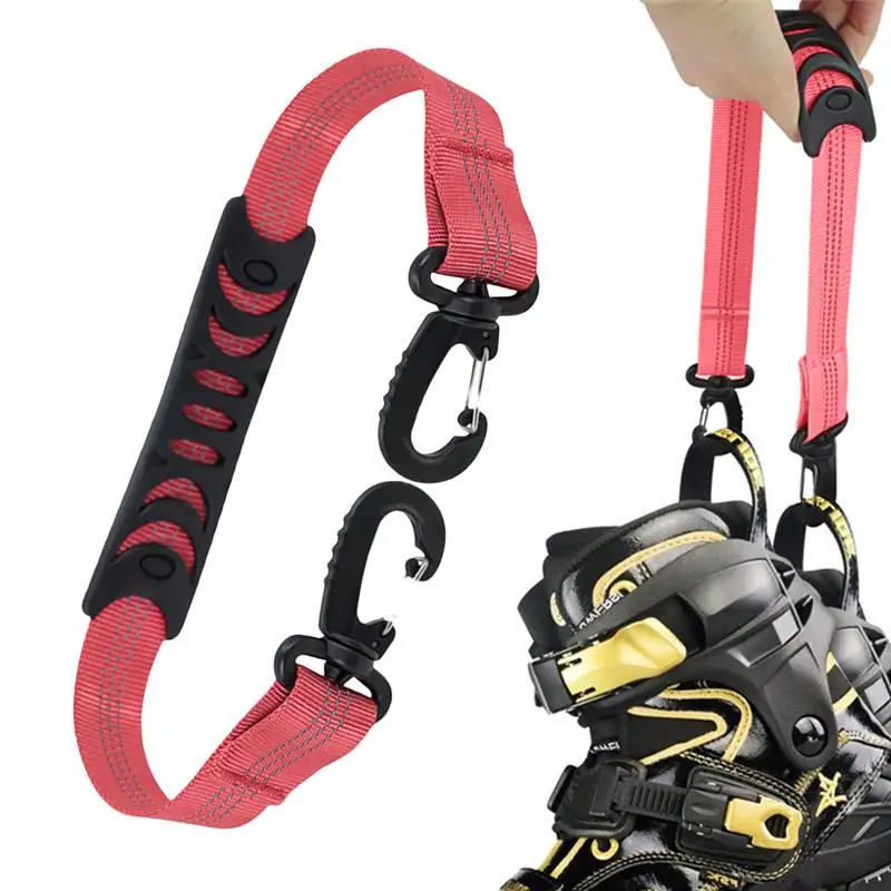 Ski Boots Carrier Strap Portable Snowboard Boot Carrying Strap For Boots Roller Skates Skating Shoes Winter Skiing Equipment