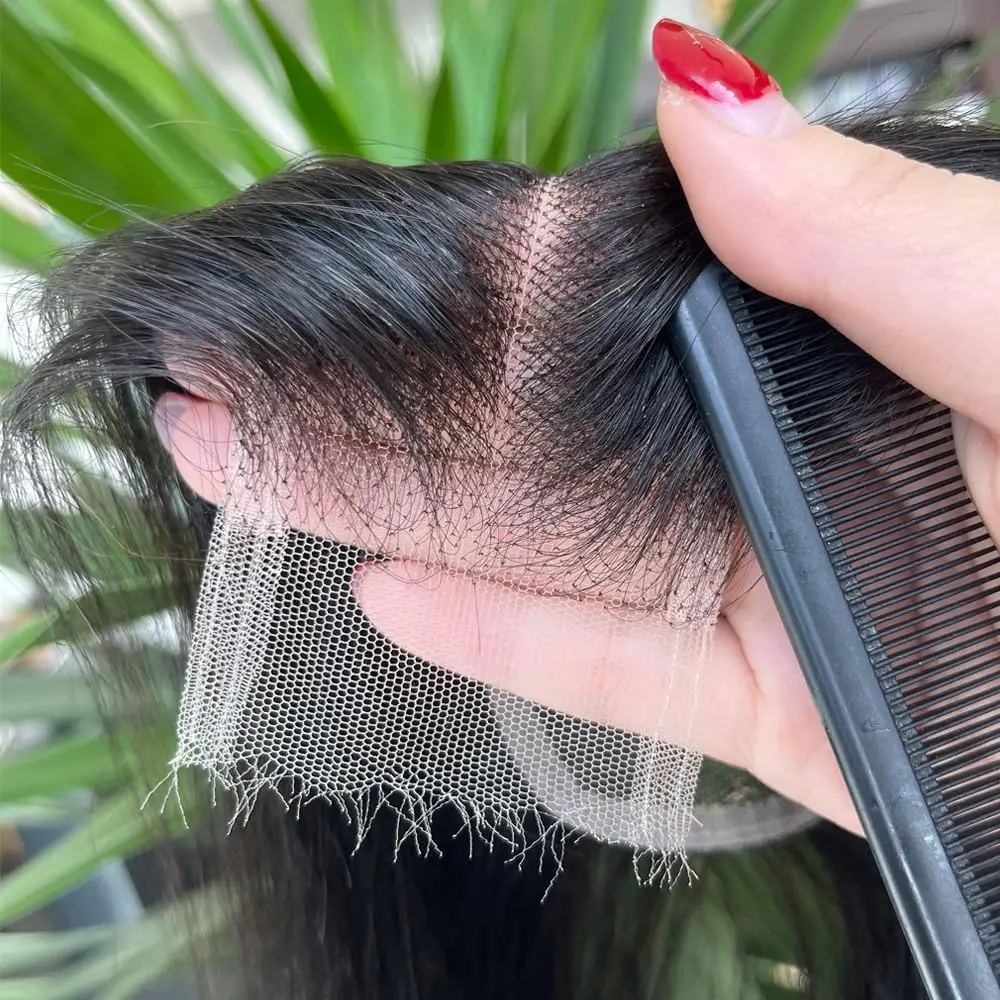 リアル2x6 HDレースクロージャー ストレート 未加工バージン人毛 シングルノット 自然な生え際 超薄型 インビジブルHDレース