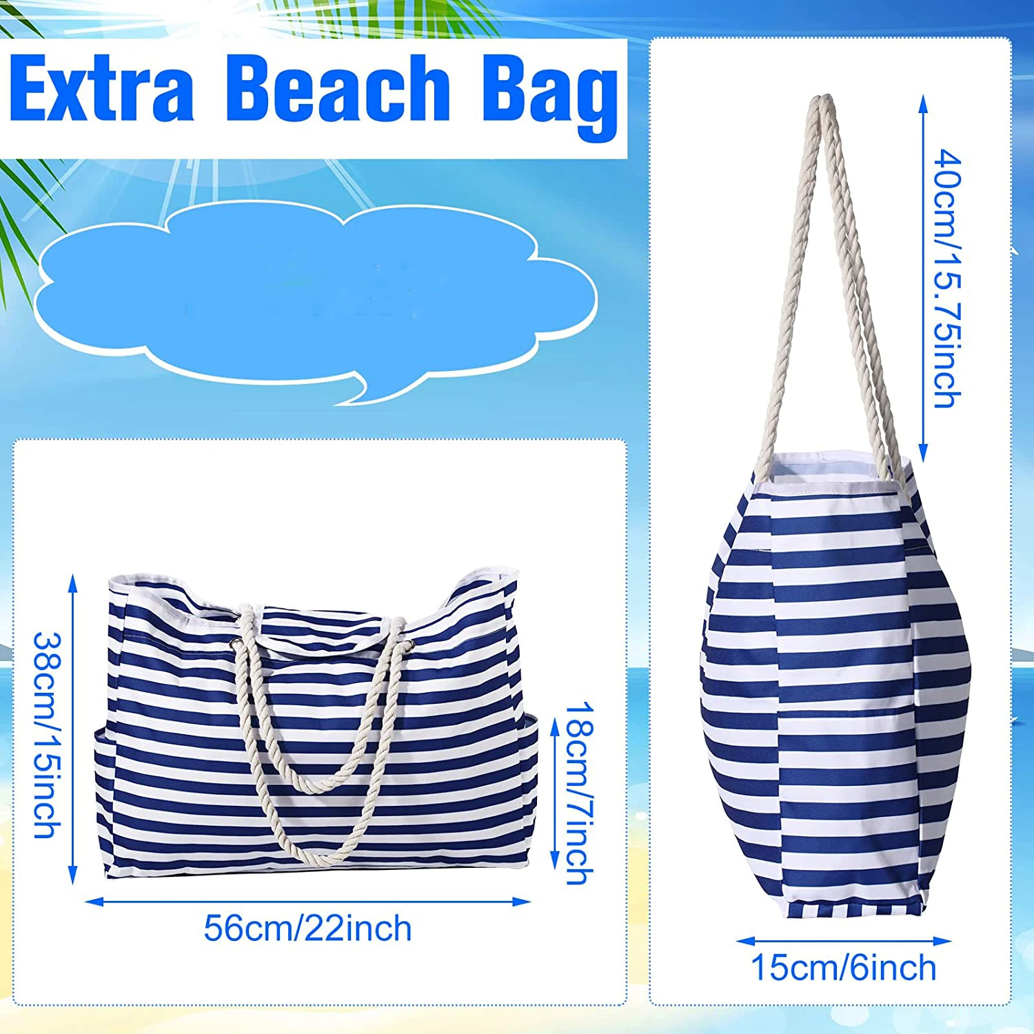 Borsa da spiaggia da donna Extra Large borsa a tracolla in tela impermeabile Stroage borsa da viaggio palestra nuoto Beach Holiday Man Shopping Bag