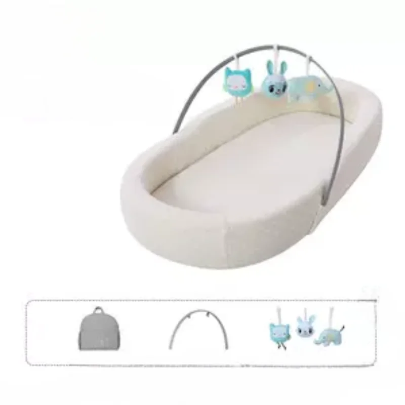 Pure Cotton Breathable Go Out Baby Cradle Car Safety Baby Sleeping Basket Windproof Foot Cover Baby Basket Portable Baby Bed