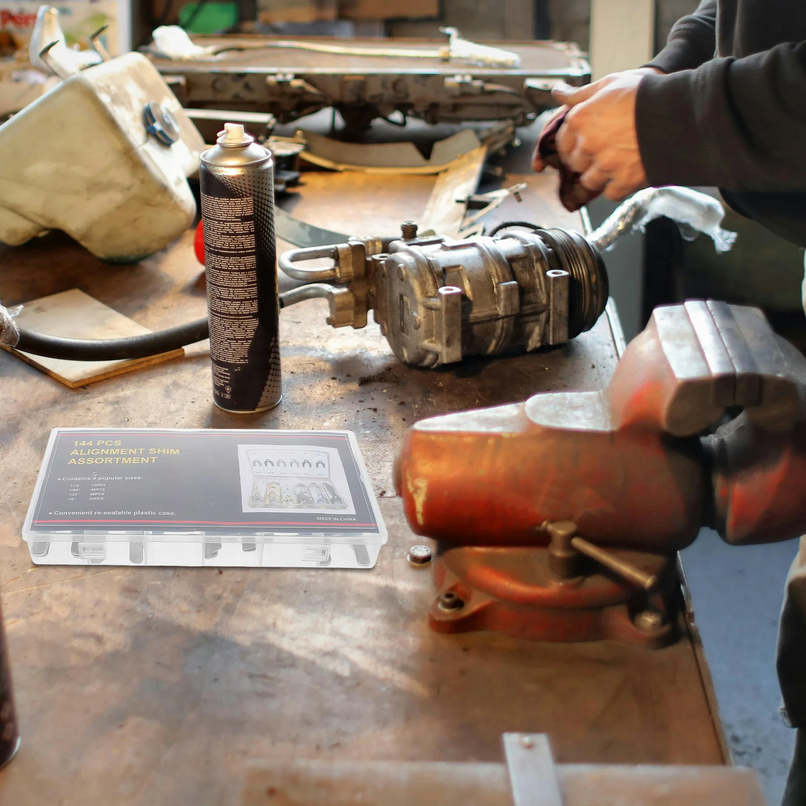 

144Pcs Car Alignment Shims Auto Body Shims Assortment for Precise Caster Adjustment Universal Auto Alignment Spacers