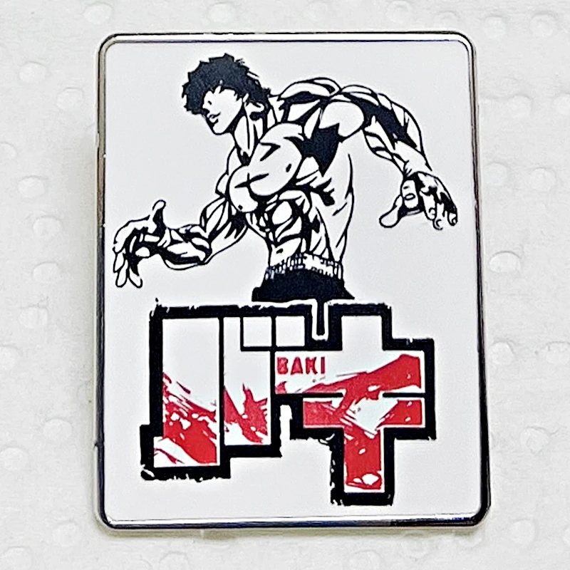 Japanese manga Baki the Grappler Enamel Pin Baki Hanma Yujiro Brooches Anime Jewelry Accessories