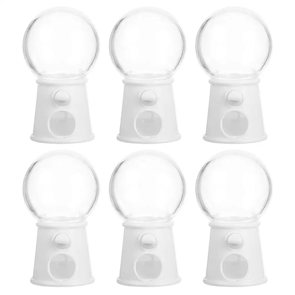 

12 Pcs Mini Machine Candy Dispenser Red Plastic Toy Snack Gumballs Machines Kids Gift Wedding Decoration