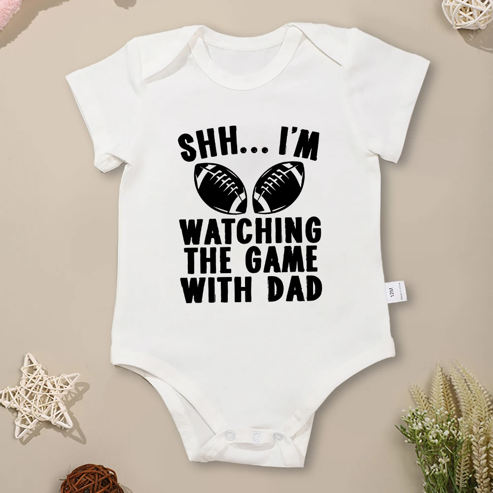 American Football Harajuku Baby Boy Kleding Onesie Mode Trend Streetwear Katoen Comfy Baby Onesie Goedkope Snelle Levering