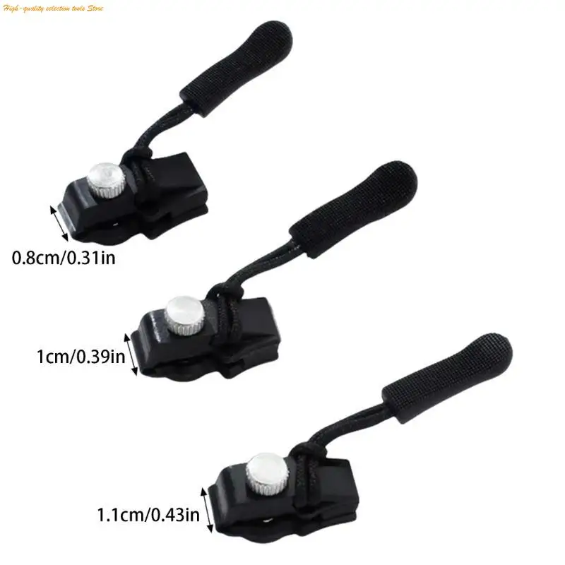 203F 3 ПК Zippers Repair Комплекты съемные замены молнии набор Zips Repair Set 3 размер пилчиков для джинсов чемодан
