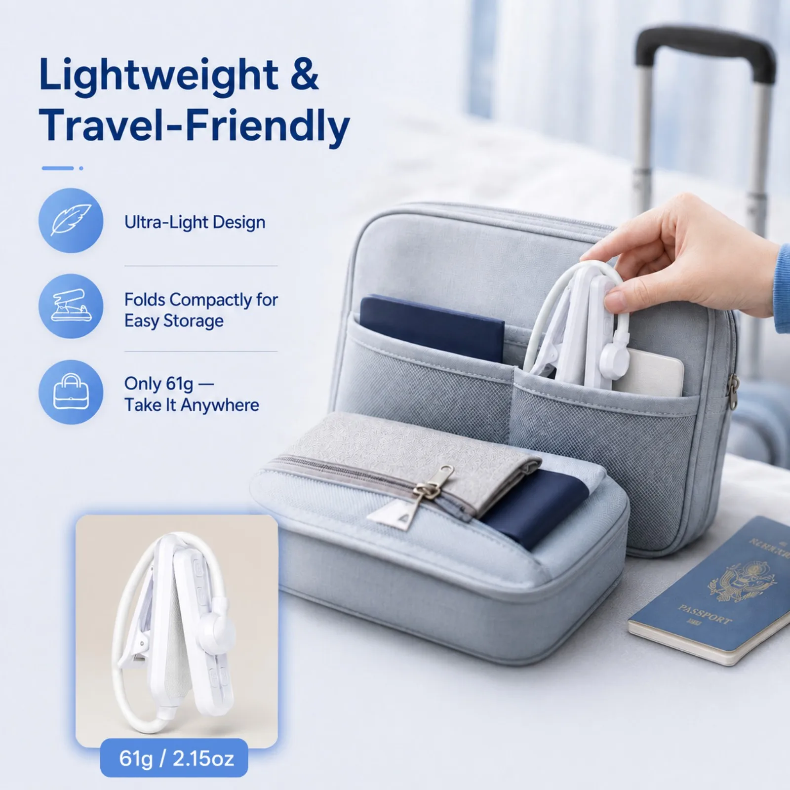 Bild 8: PZSUNLY Clip-On LED-Buchleuchte, USB-wiederaufladbar, Augenschutz, dimmbar, 3 Farben, tragbare Leseleuchte, Mini-Nachtlicht für Bett, Studium, Reisen, Kinder