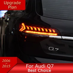 아우디 Q7 SQ7 2006-2015 LED 자동차 미등 어셈블리 업그레이드, 최신 디자인 동적 신호 램프 액세서리