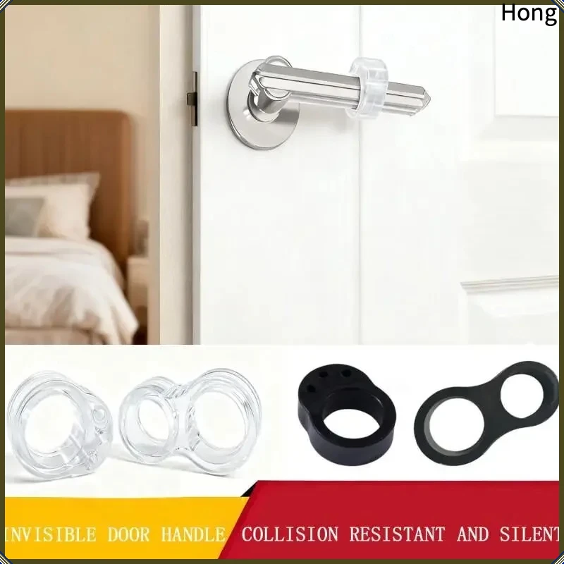5/20Pcs PVC Door Stops Shockproof Door Handle Buffer Wall Protection Doorknob Bumper Furniture Protected Crash Pads Rings