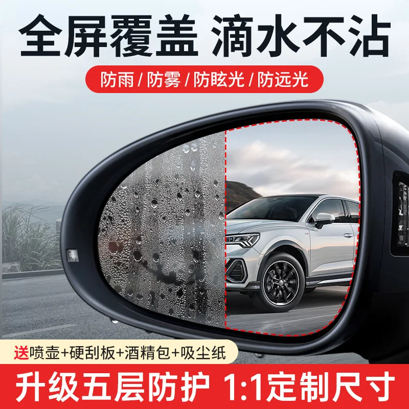 Rearview mirror rainproof film