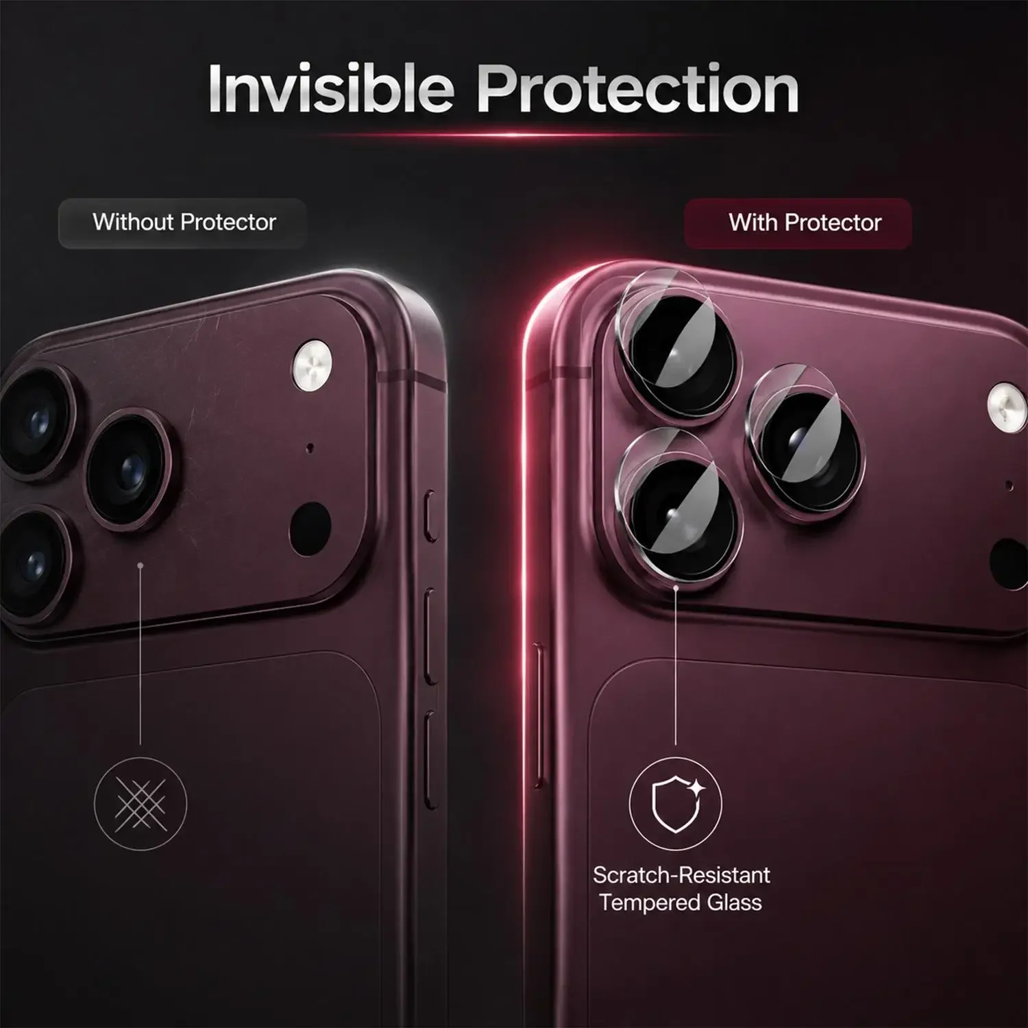 5-1sets for IPhone 18 Pro Max 18 Ultra Fold Tempered Glass HD Clear Camera Lens Protector Anti-scratch Protective Back Lens Film