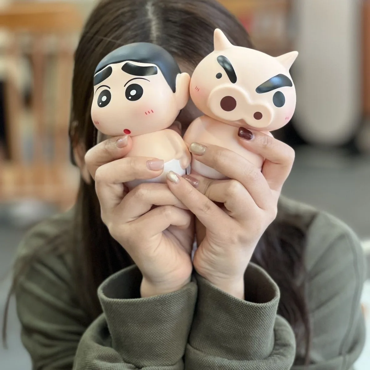 13CM Nowe Anime Crayon Shin-chan Buriburizaemon kawaii Figurki Akcji Model PVC Ozdoba Dekoracja Samochodu Zabawki Lalka Prezenty