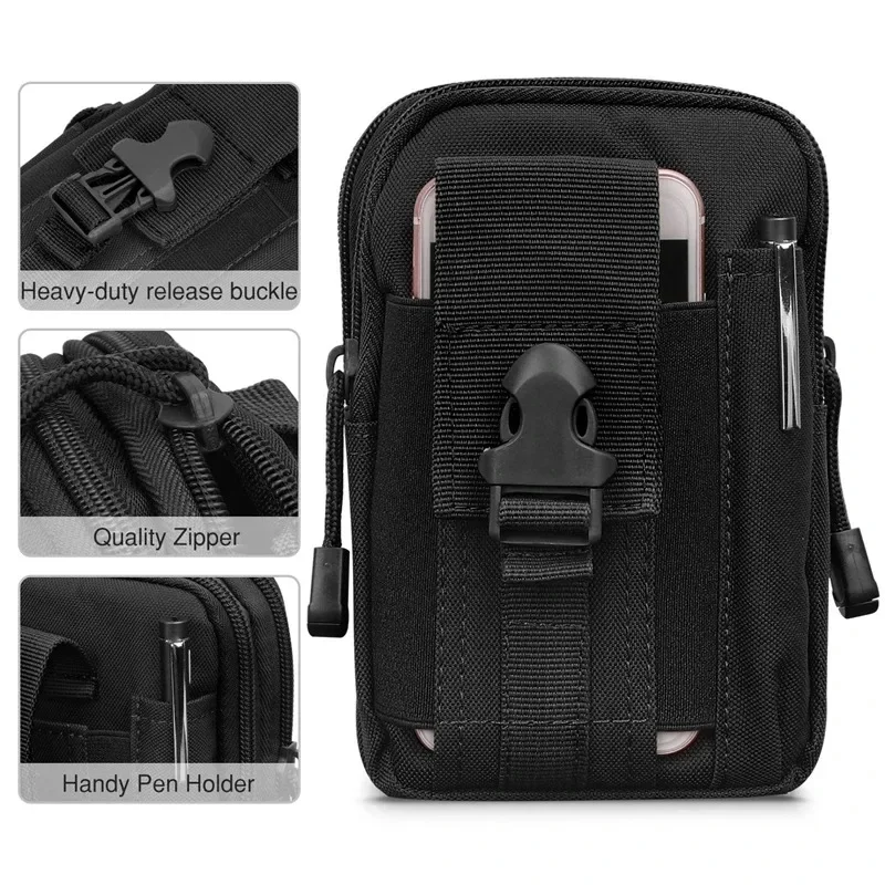 Molle Pouch Multipurpose Waist Bag Tactical Holster Waist Belt Pack Wallet Pouch Purse Phone Case