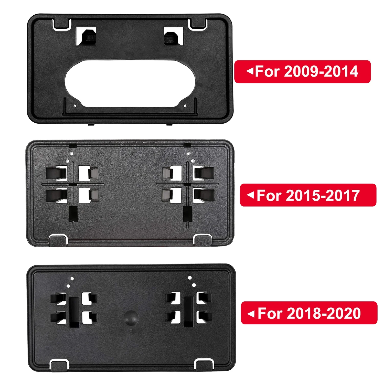 Car Pickup Front Bumper License Plate Frame Mounting Bracket Holder For Ford F150 2009-2020